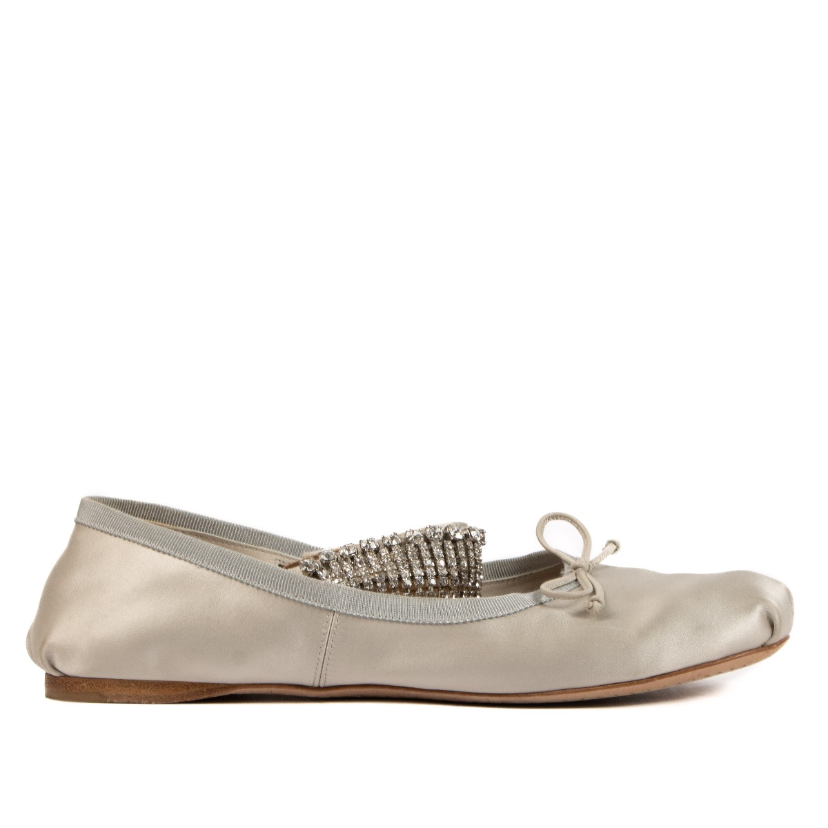 靴 MIU MIU Vinyl Ballet Flats 37 1/2 Miu Miu: Women's Ballerina Shoe (Water Lily) | DSMNY E-SHOP