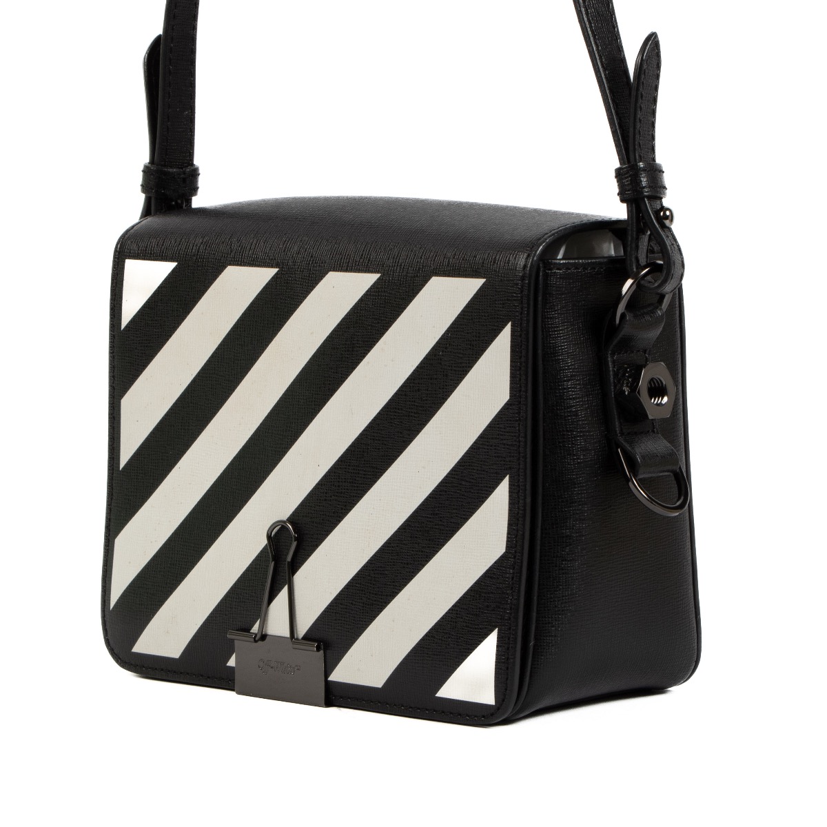 Off-White Black Binder Clip Diag Flap Bag ○ Labellov ○ Buy