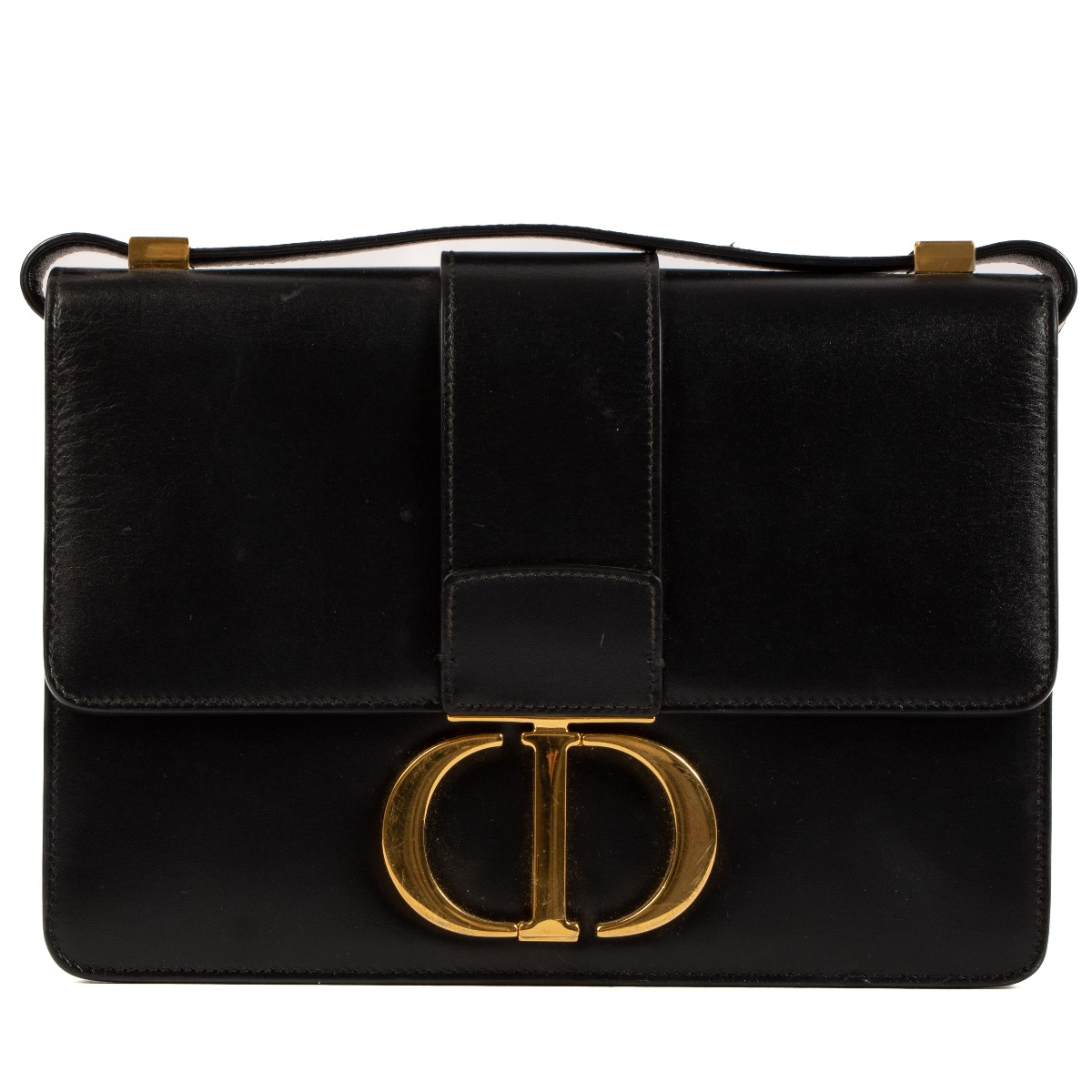 Christian Dior Black Box Calf Montaigne 30 Bag ○ Labellov