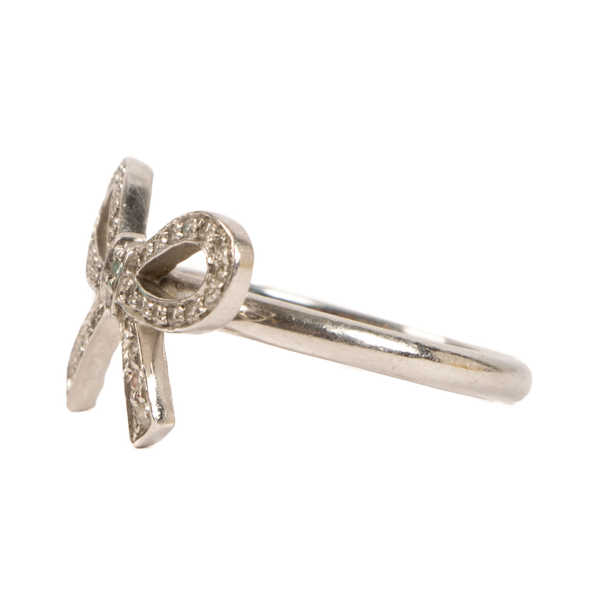 Tiffany bow hotsell ring diamond