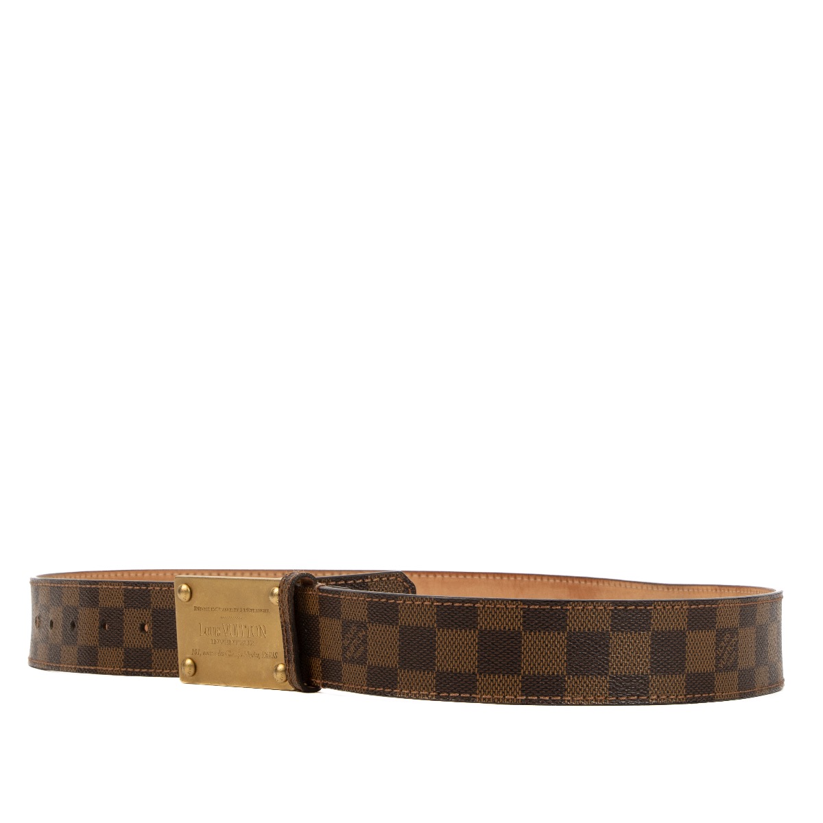Louis Vuitton Damier Ebene Inventeur Belt - Size 100
