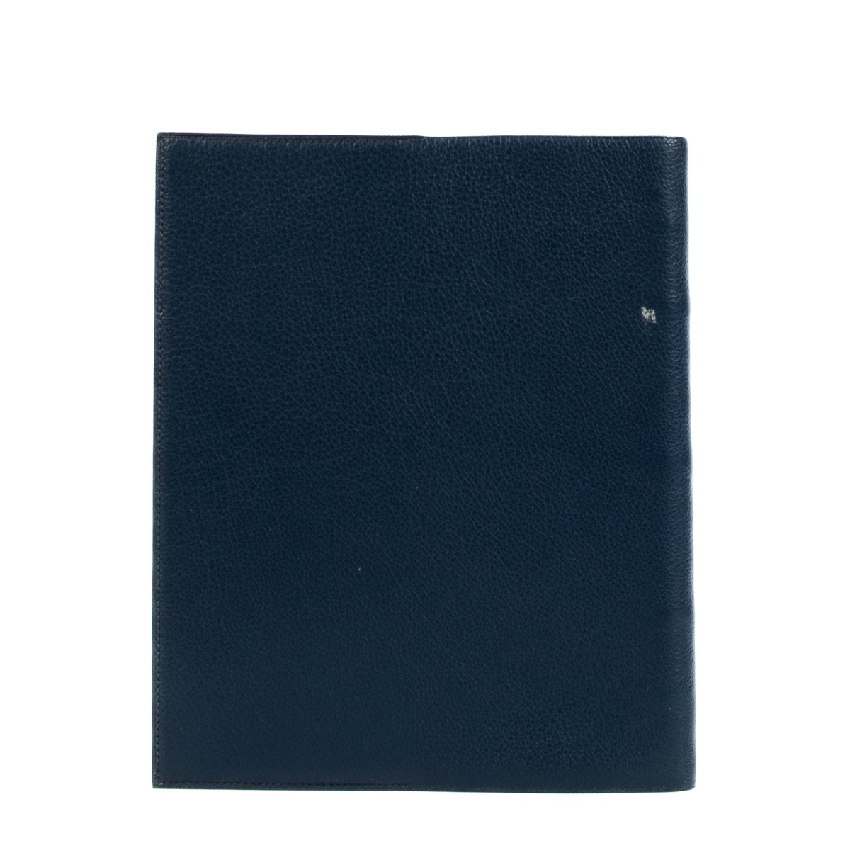 Hermès Blue Leather Large Notebook Cover ○ Labellov ○ Buy and
