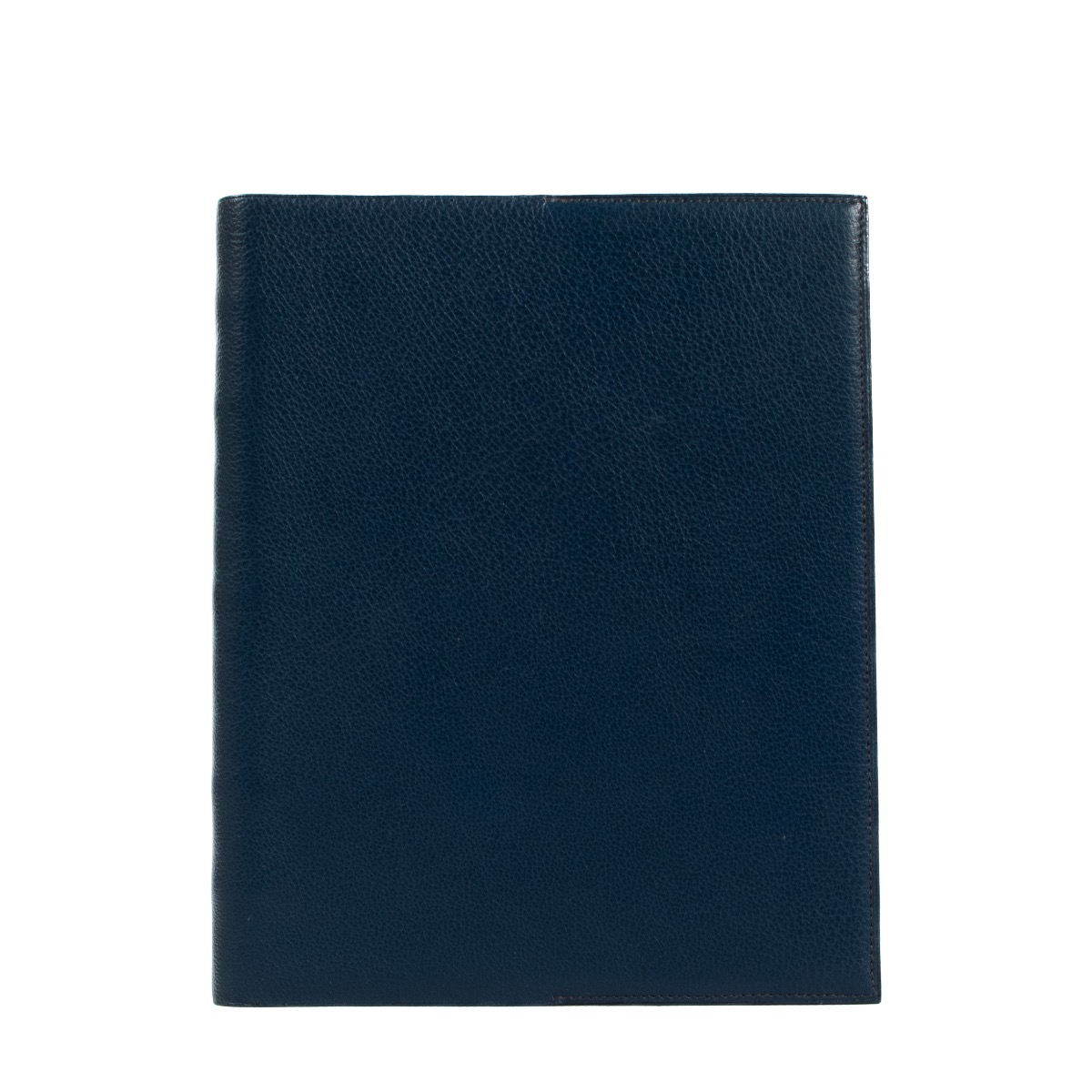 Hermès Blue Leather Large Notebook Cover ○ Labellov ○ Buy and