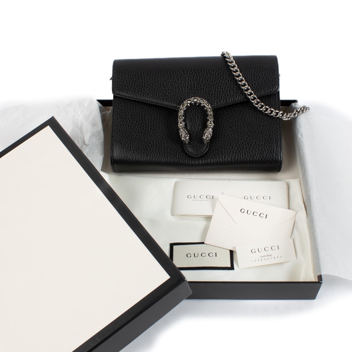 Gucci Black Dionysus Wallet On Chain ○ Labellov ○ Buy and Sell