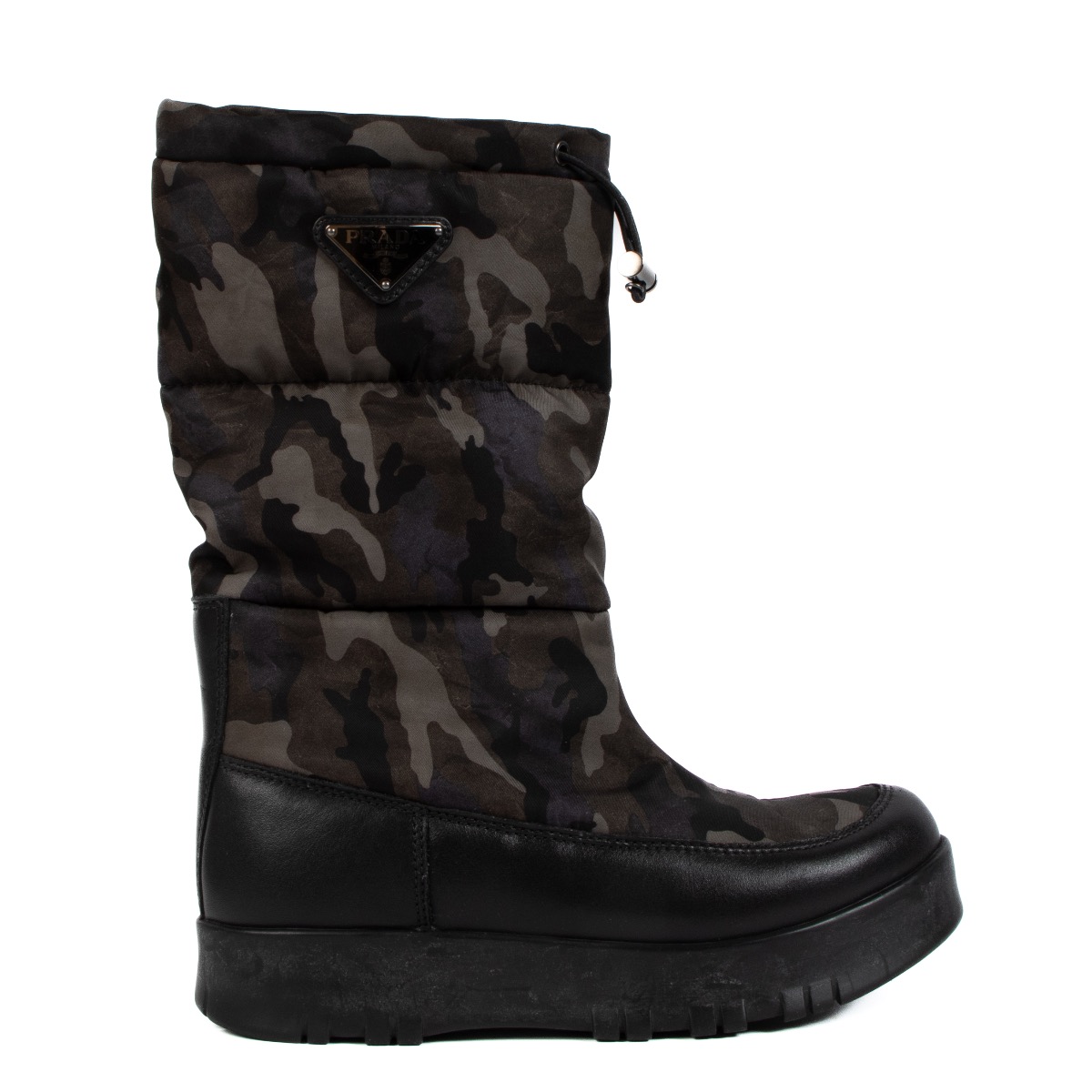 美品】PRADA SPORT カモ柄 スノーブーツ 38 Prada Camouflage Nylon Snow Boots - size 38 ○ Labellov ○ Buy and