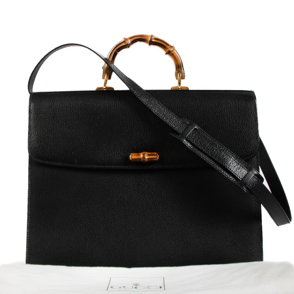 Gucci discount black briefcase
