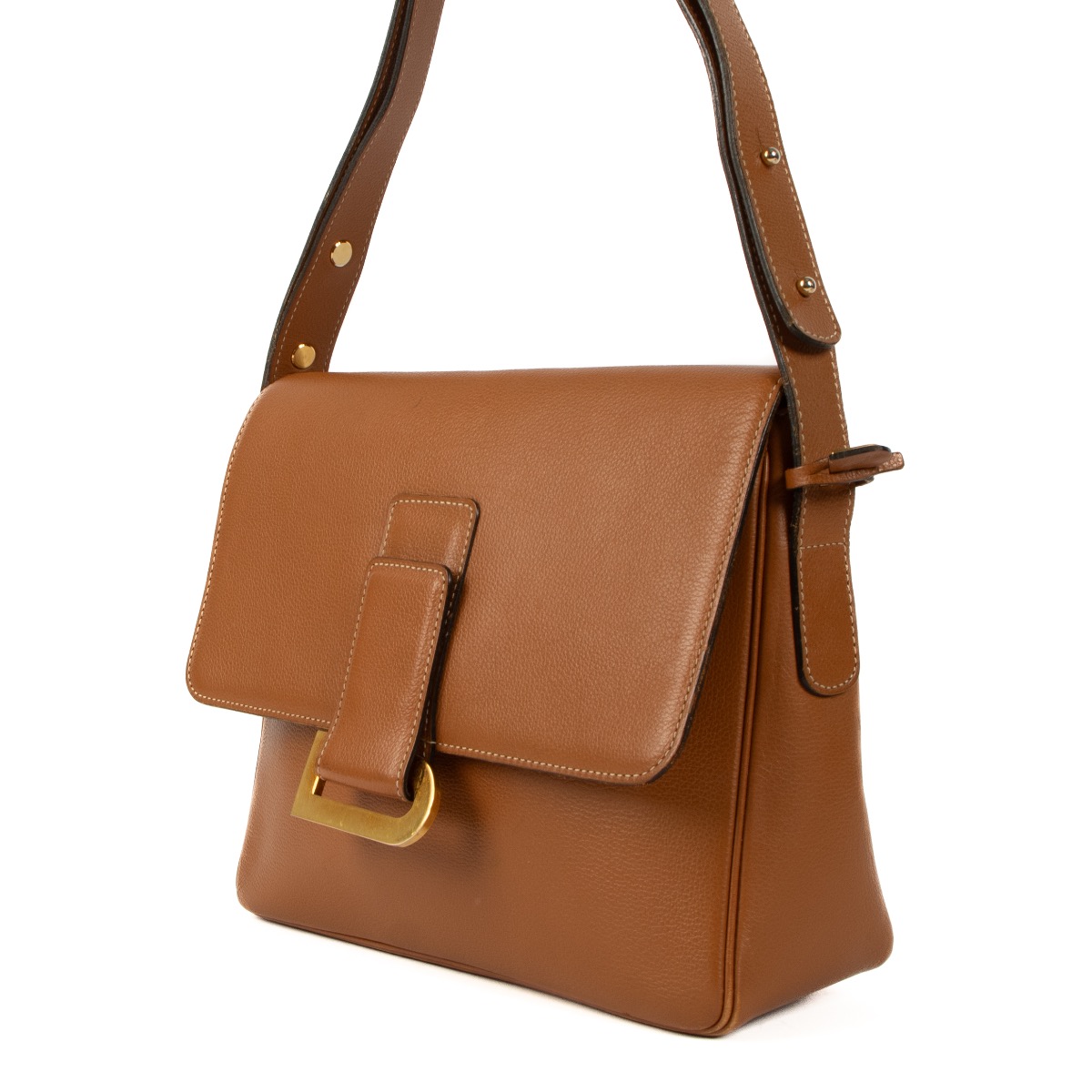 Delvaux Fauve Jumping Nouveau Poirier Shoulder Bag