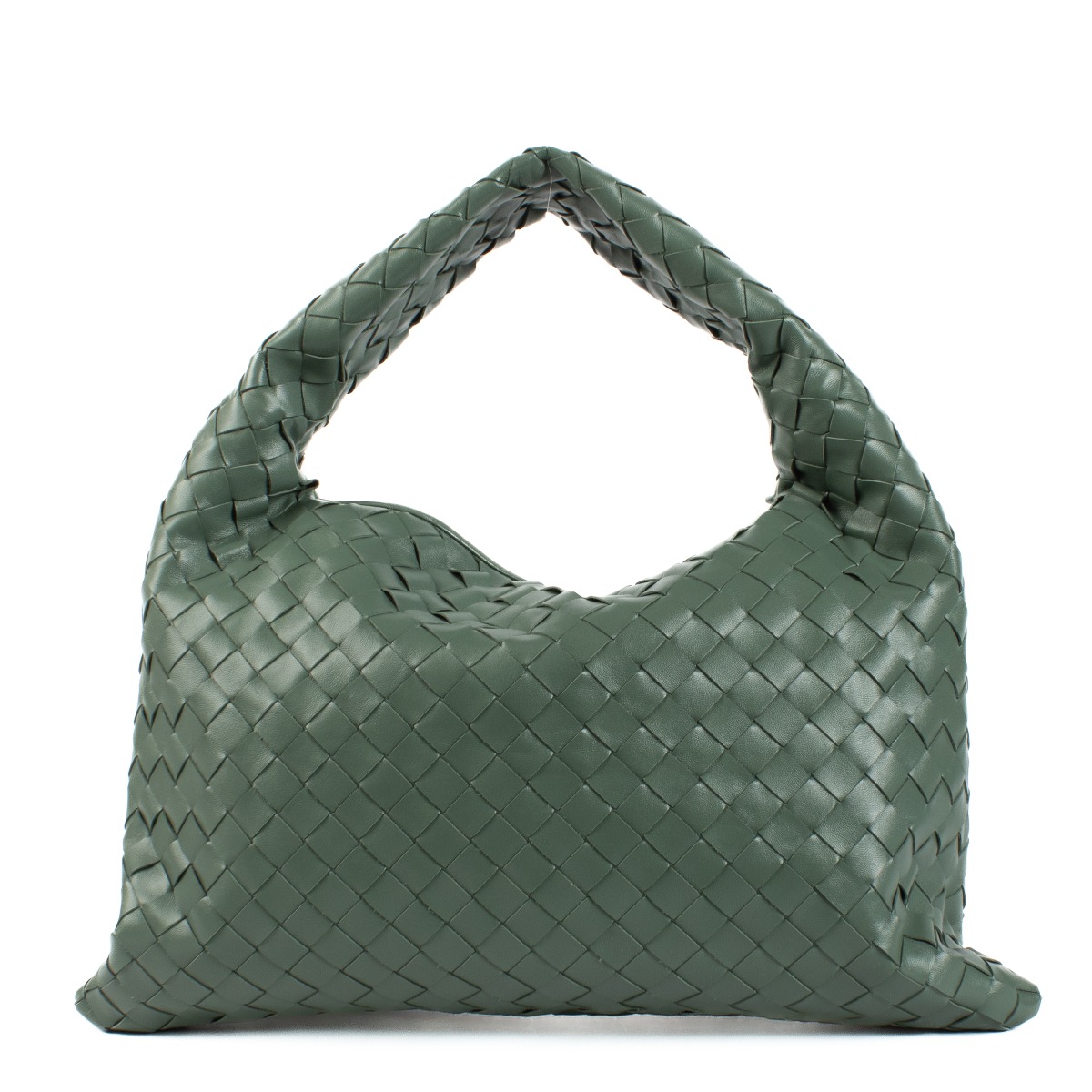 ファッション雑貨・小物その他 BOTTEGA VENETA Vassoio medio in pelle Interlocking ll11471_bottega_veneta_green_w