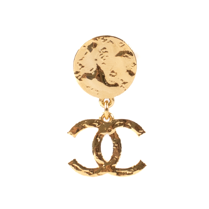 【福袋セール】の商品 Chanel 24C Gold-Tone CC Pendant Earrings ○ Labellov ○ Buy 小物
