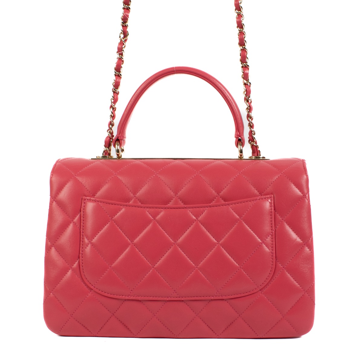 Chanel Raspberry Pink Lambskin Medium Trendy CC Bag