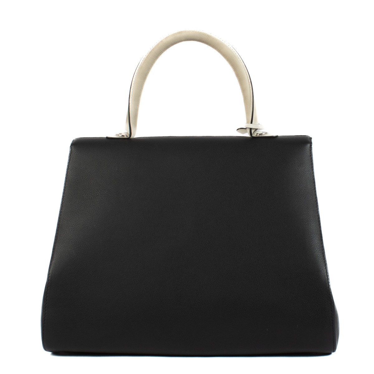 Delvaux Black/White Rodeo Calf Brillant GM Biface Bag