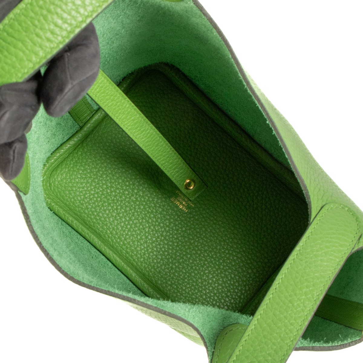 Hermès 2023 Picotin 18 Vert Yucca Taurillon Clemence