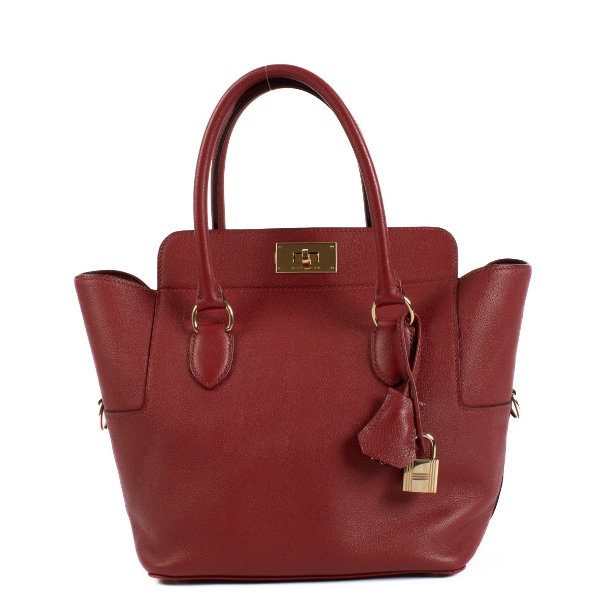 Hermès Toolbox 20 Rouge Grenat Evercolor GHW ○ Labellov