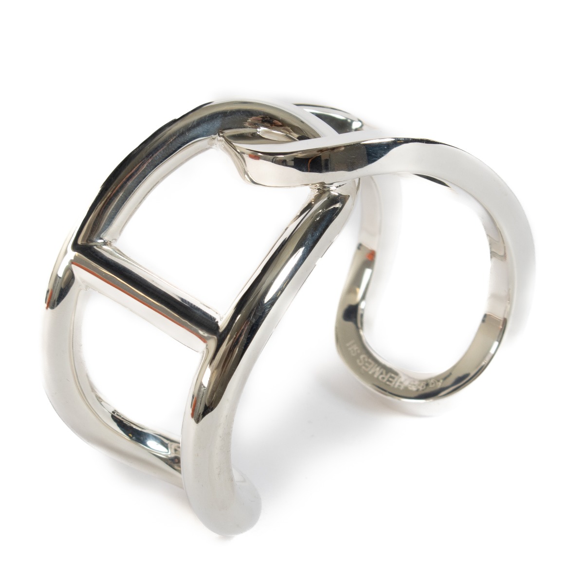 【本物新品保証】 Bracelet Chythère Silver Sterling Hermès ○ Buy ○ Labellov 額縁