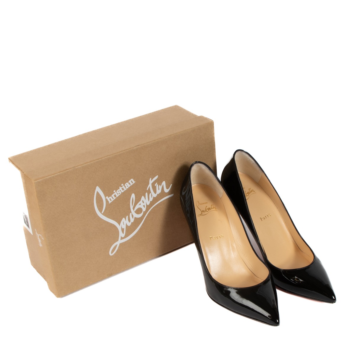 Christian Louboutin Black Patent Calf Pigalle 85 Pumps - Size 40