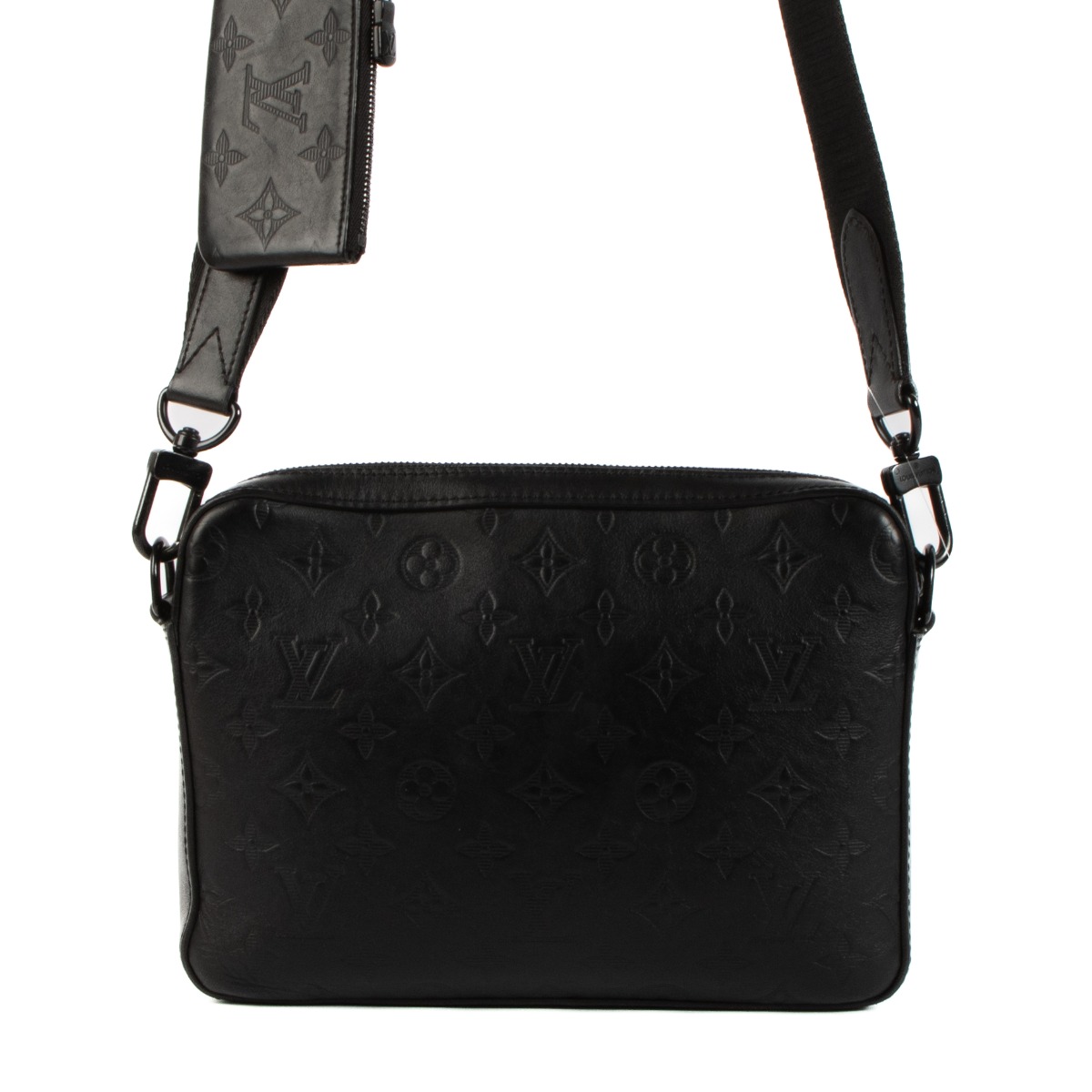 Louis Vuitton Black Monogram Shadow Duo Messenger Bag