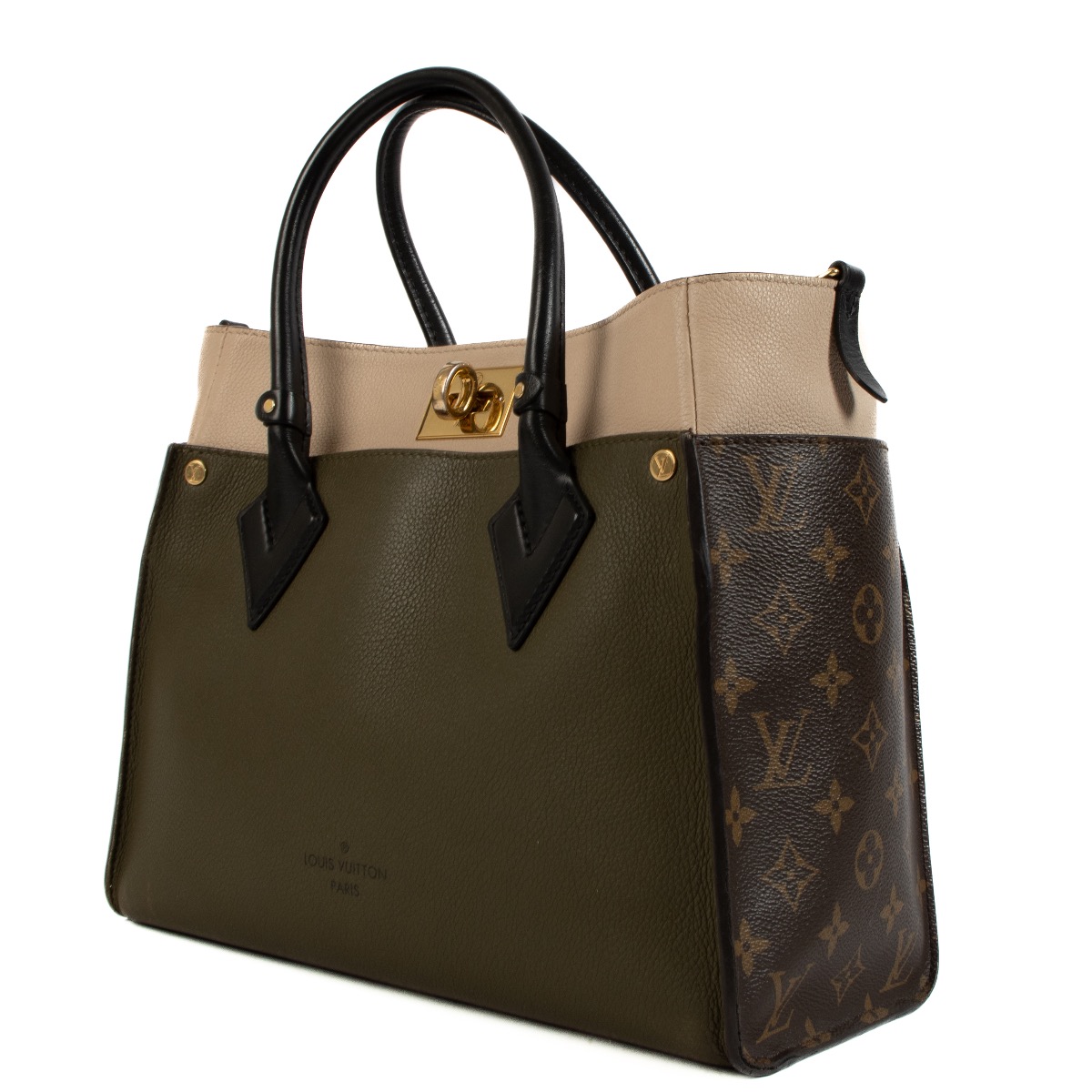 Louis Vuitton Military Green On My Side Bag ○ Labellov