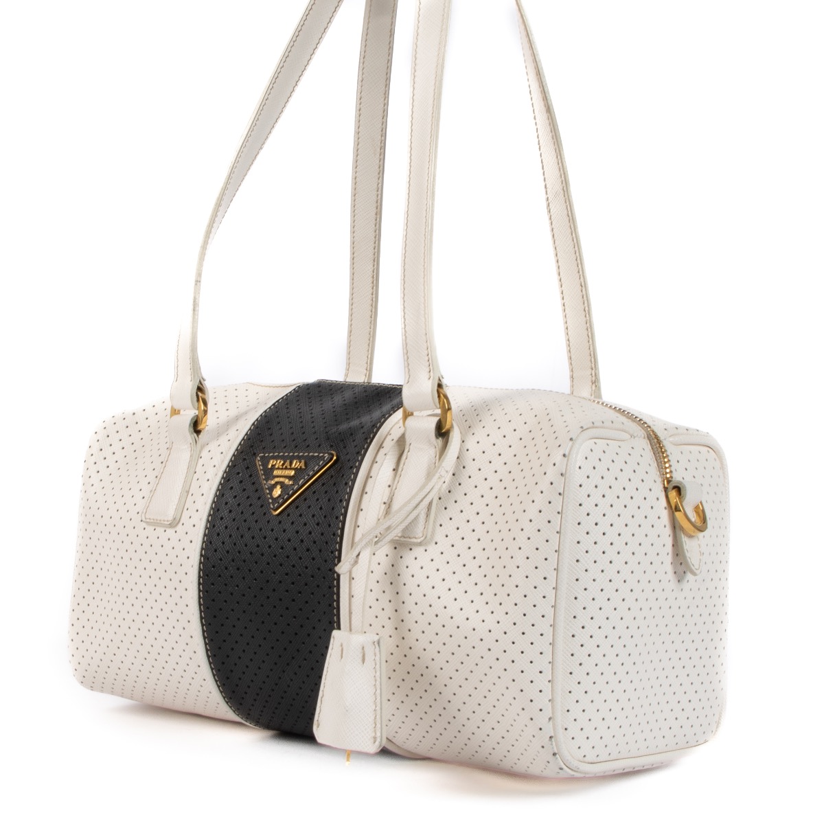 PRADA プラダ レザー ボストンバッグ ヴィッテロダイノ BL0867