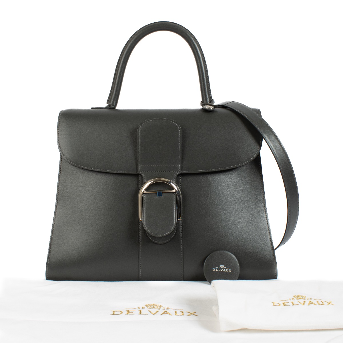 Delvaux Grey Bicolor Brillant GM ○ Labellov ○ Buy and Sell