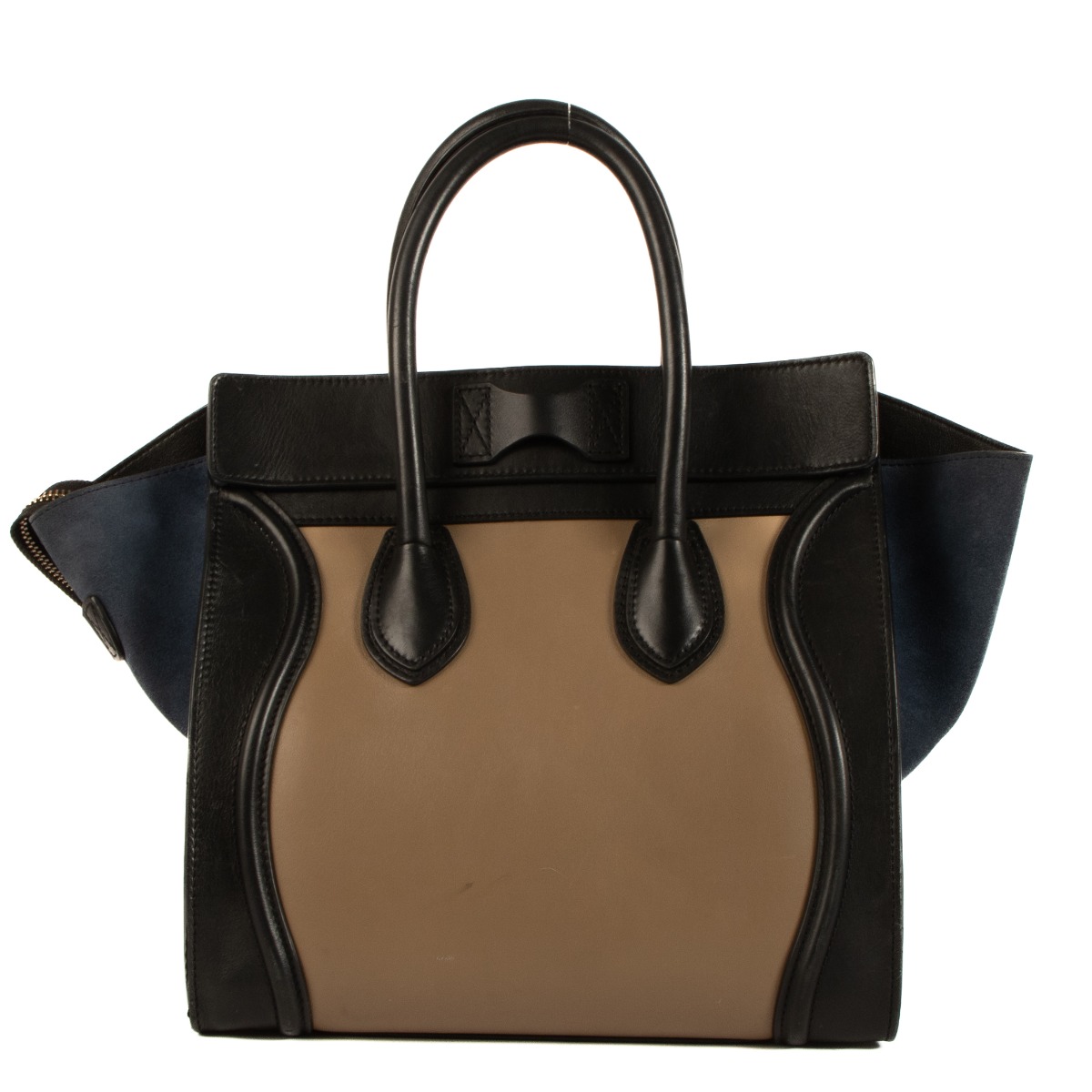 Celine Tri Color Leather Mini Luggage Bag Labellov Buy and