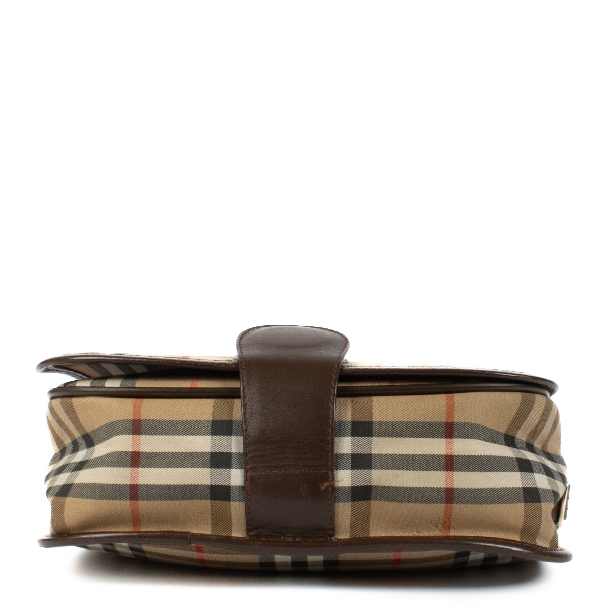 バッグ BURBERRY HAYMARKET BURBERRY Haymarket Check Canvas Crossbody Bag Beige