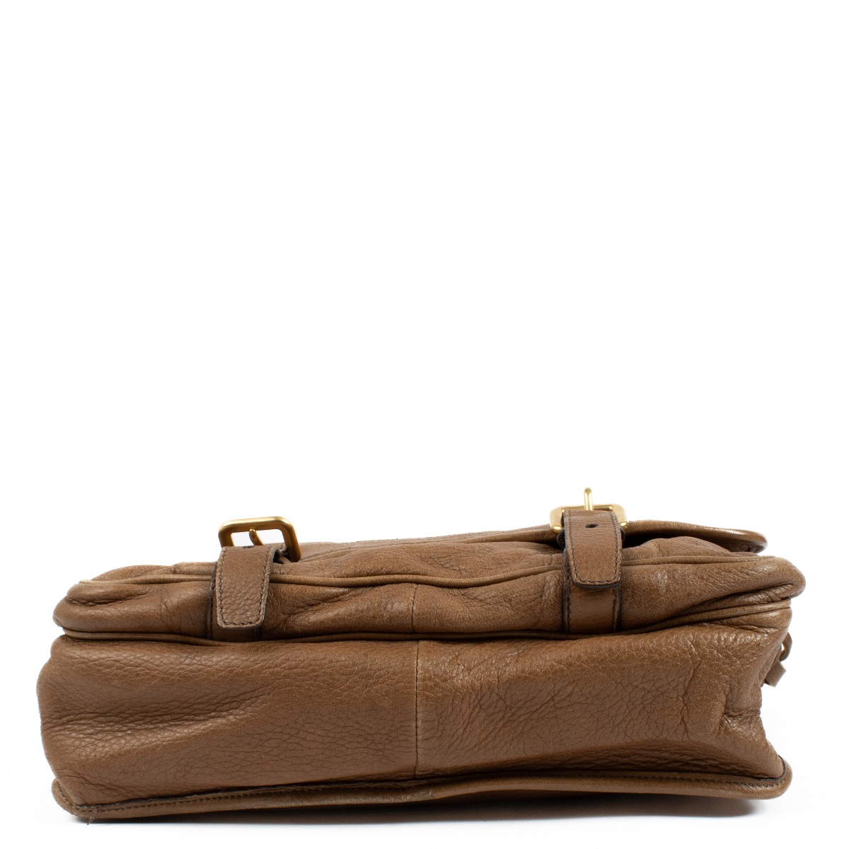 バッグ PRADA leather messenger bag dark brown バッグ PRADA leather messenger bag dark brown Prada Leather