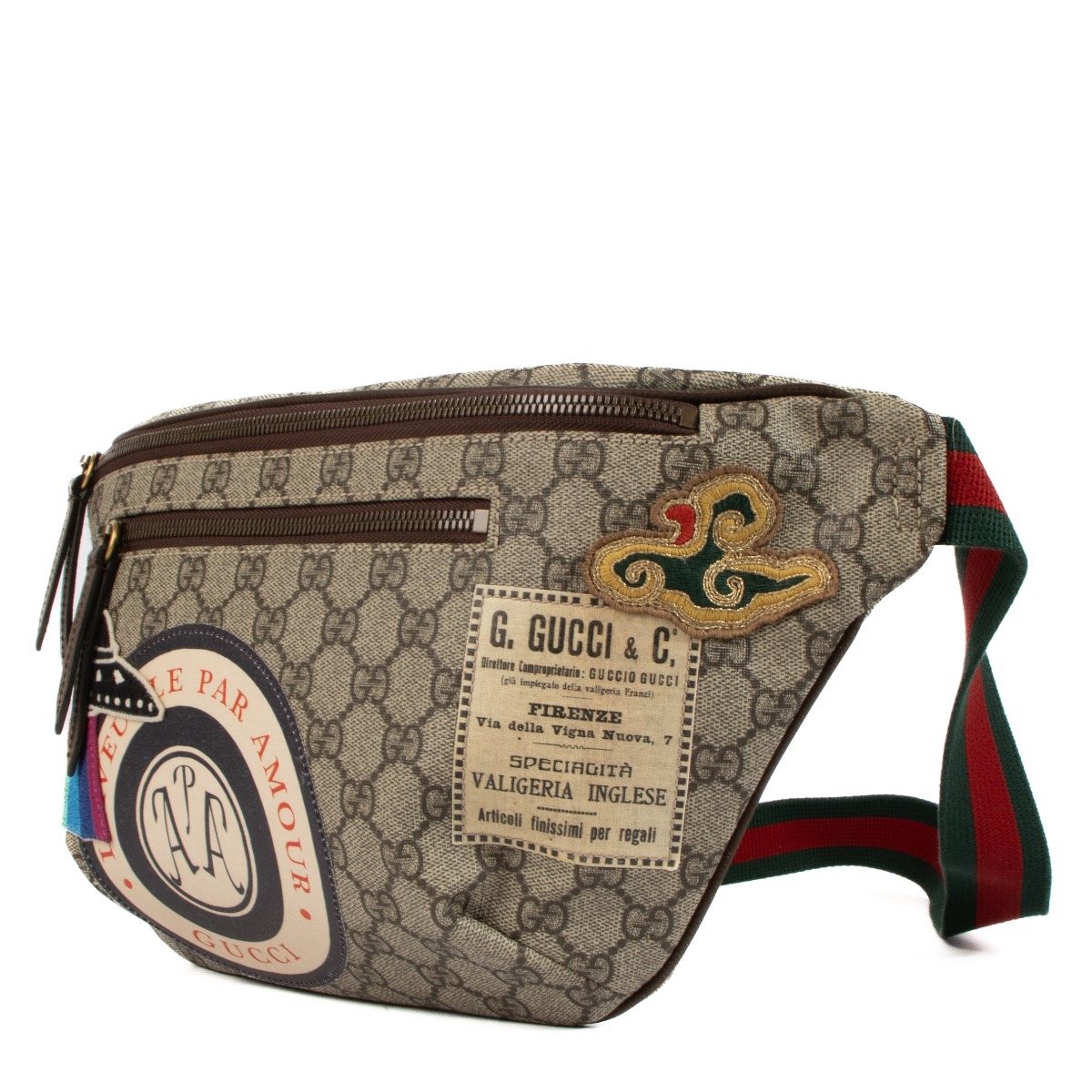 Gucci courrier gg supreme belt bag price new arrivals