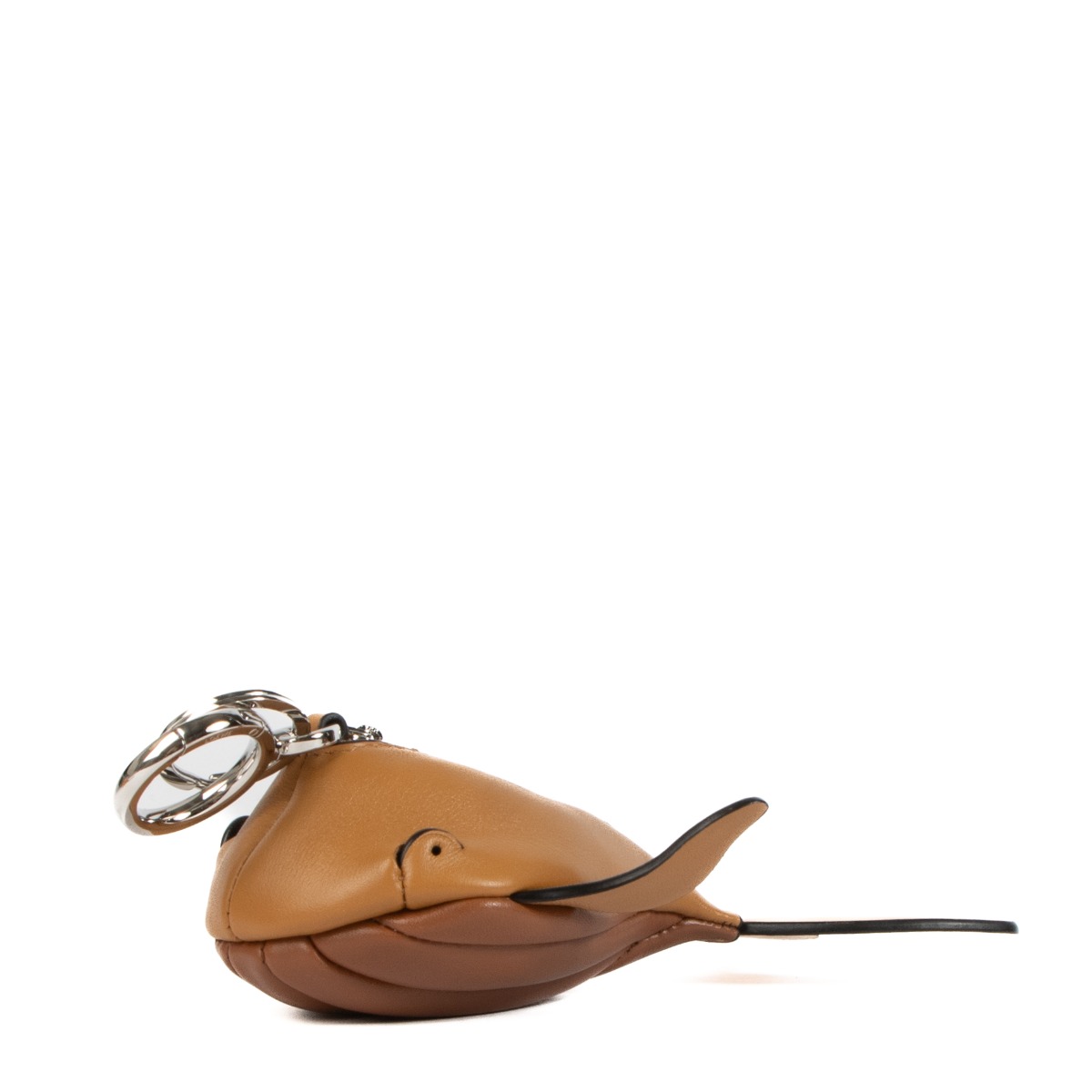 Loewe Camel Leather Paula's Ibiza Whale Key Charm