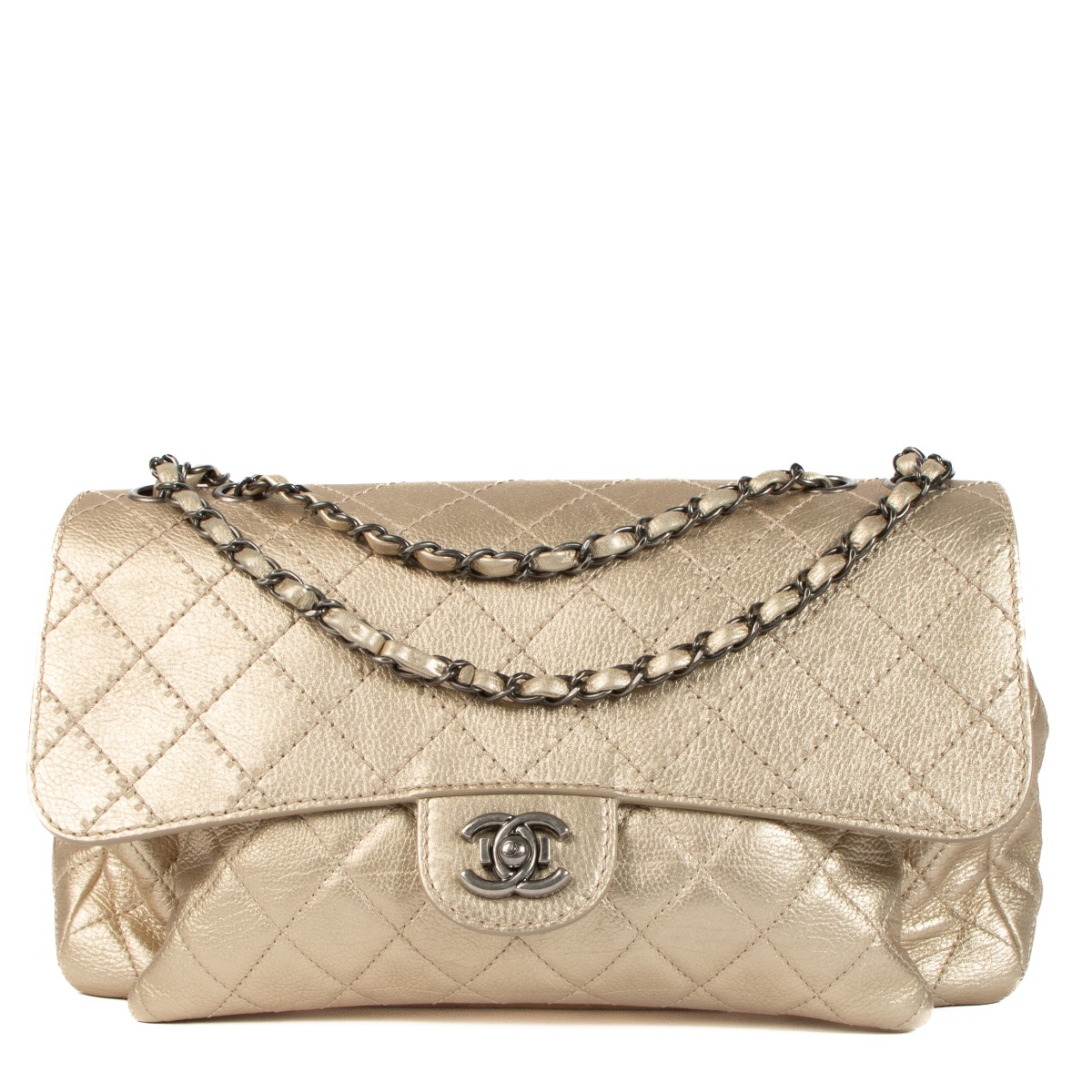 Chanel large top shopping gold m