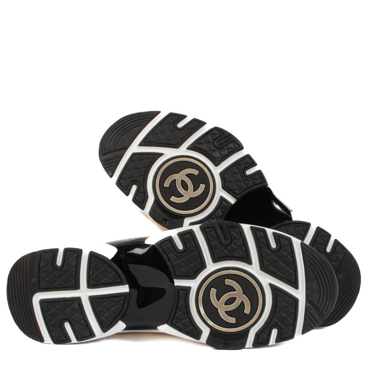 Peach chanel sneakers top