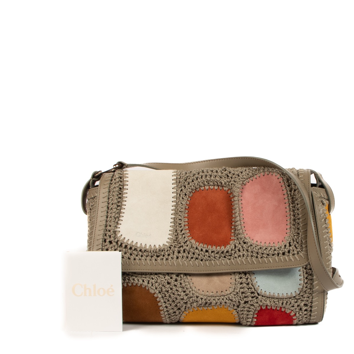 Chloe Multicolor Patchwork Shoulder Bag Labellov Buy and Sell Authentic Luxury