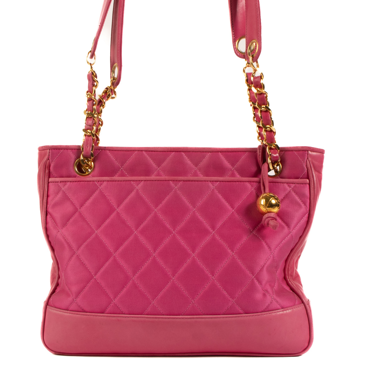 Chanel pink shoulder bag hot sale