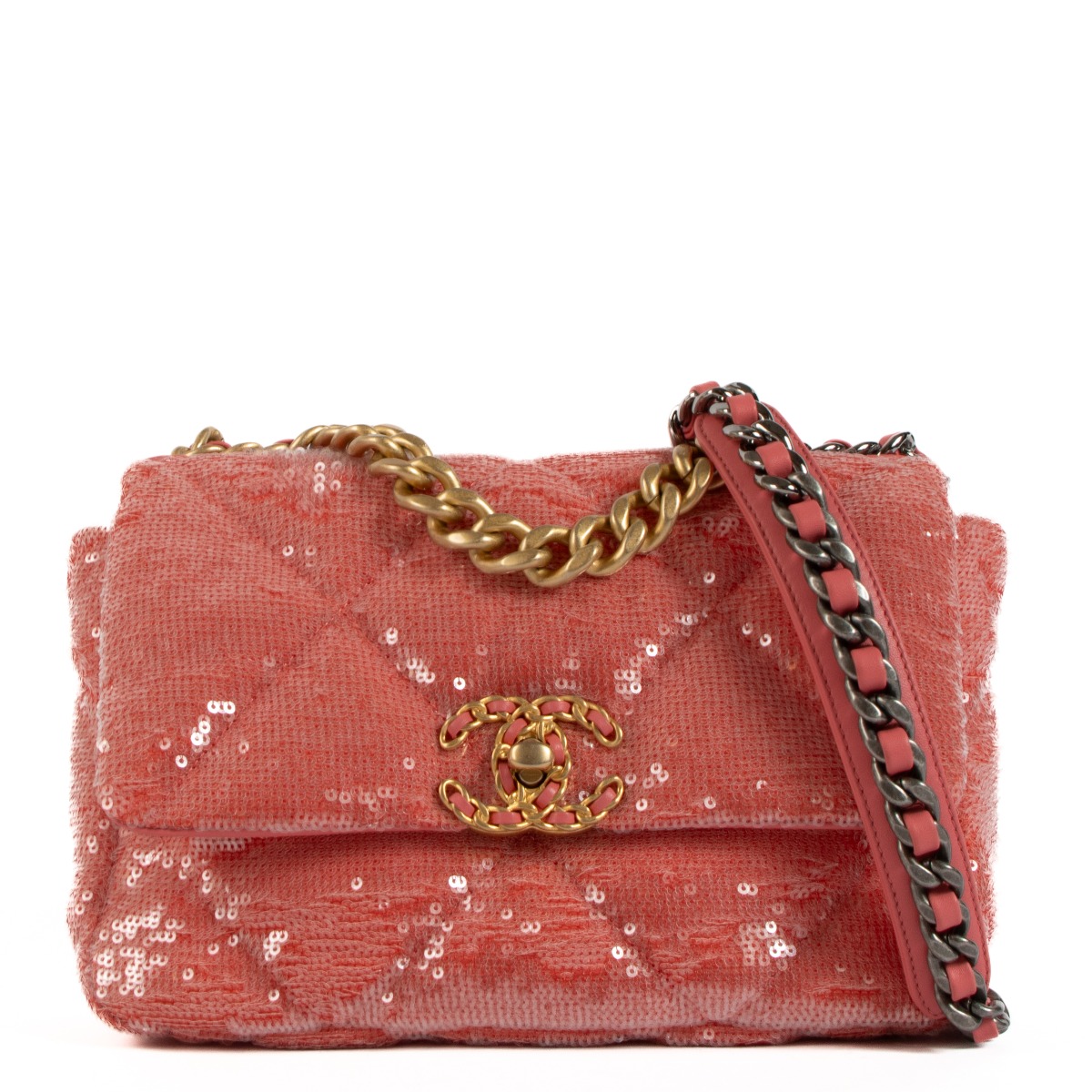 Chanel 19 sequin bag cheap