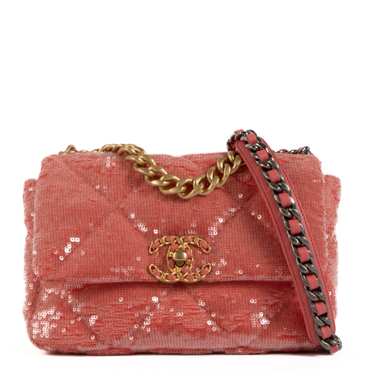 Chanel Quilted Mini Rectangular Flap Bag Pink Sequins – ＬＯＶＥＬＯＴＳＬＵＸＵＲＹ