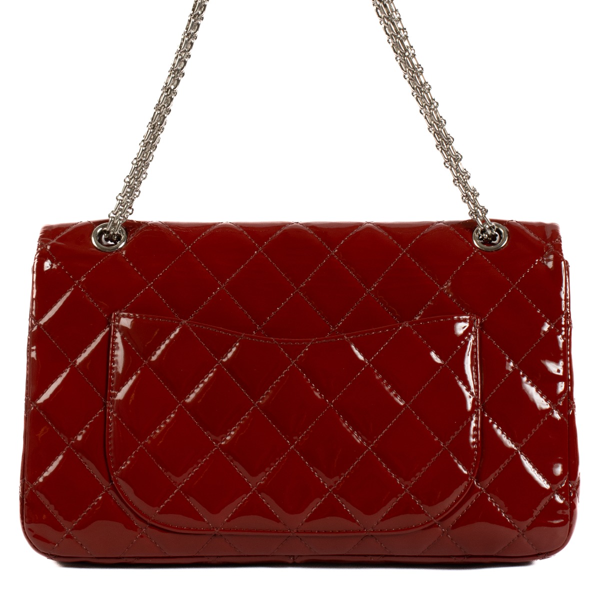 Chanel Red Patent Leather Maxi 2.55 Bag ○ Labellov ○ Buy