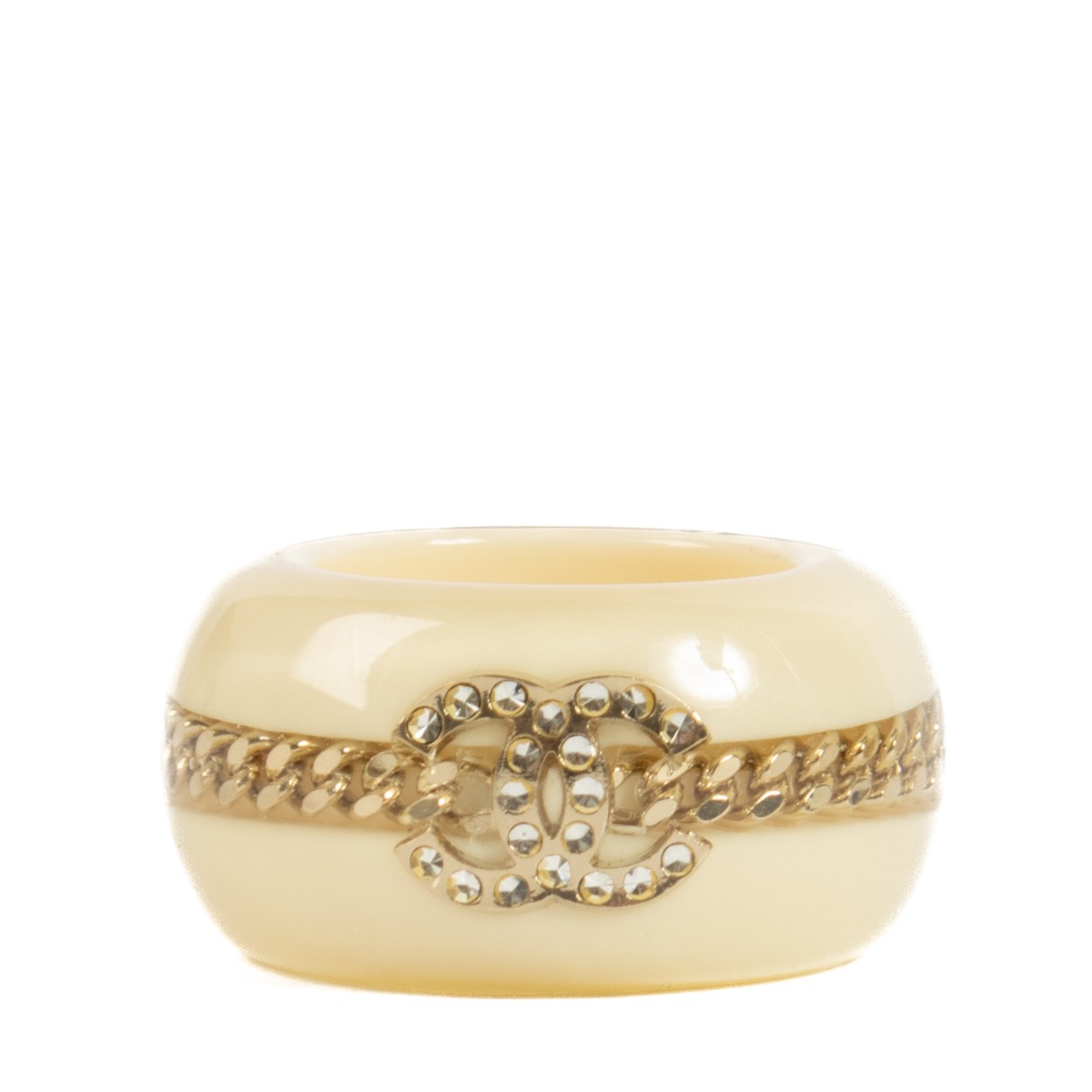 Chanel plastic ring discount