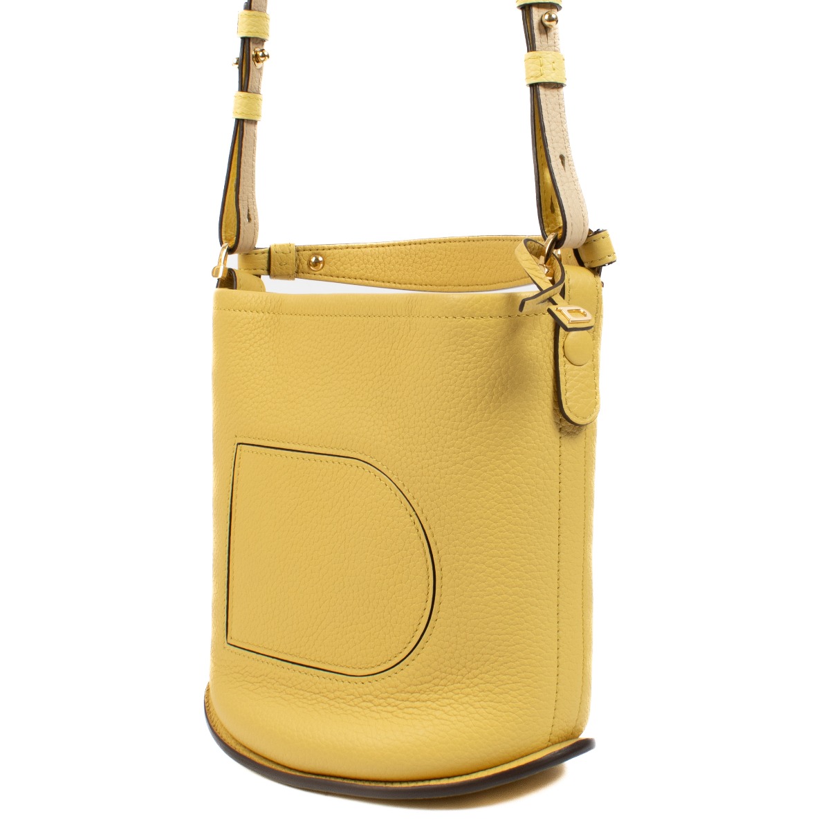 人気【DELVAUX】Pin Mini Bucket Surpique in Taurillon Soft DELVAUX Taurillon Mini Pin Daily Surpique Bucket 1476339