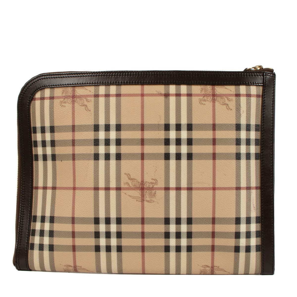 Burberry Haymarket Check Canvas Document Case ○ Labellov ○ Buy