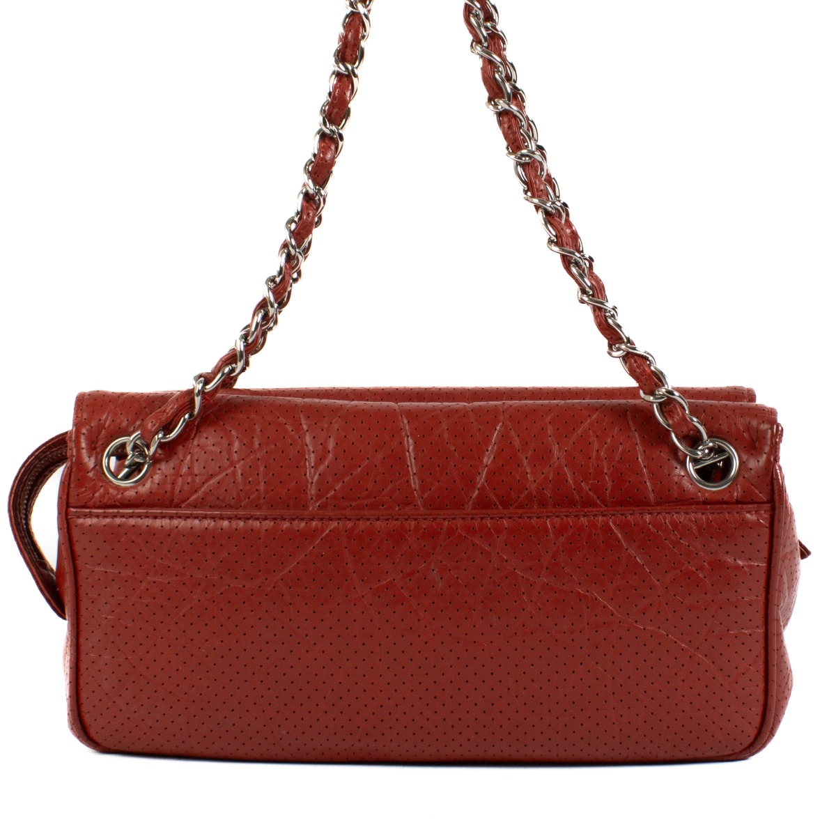 Red chanel shoulder bag hotsell