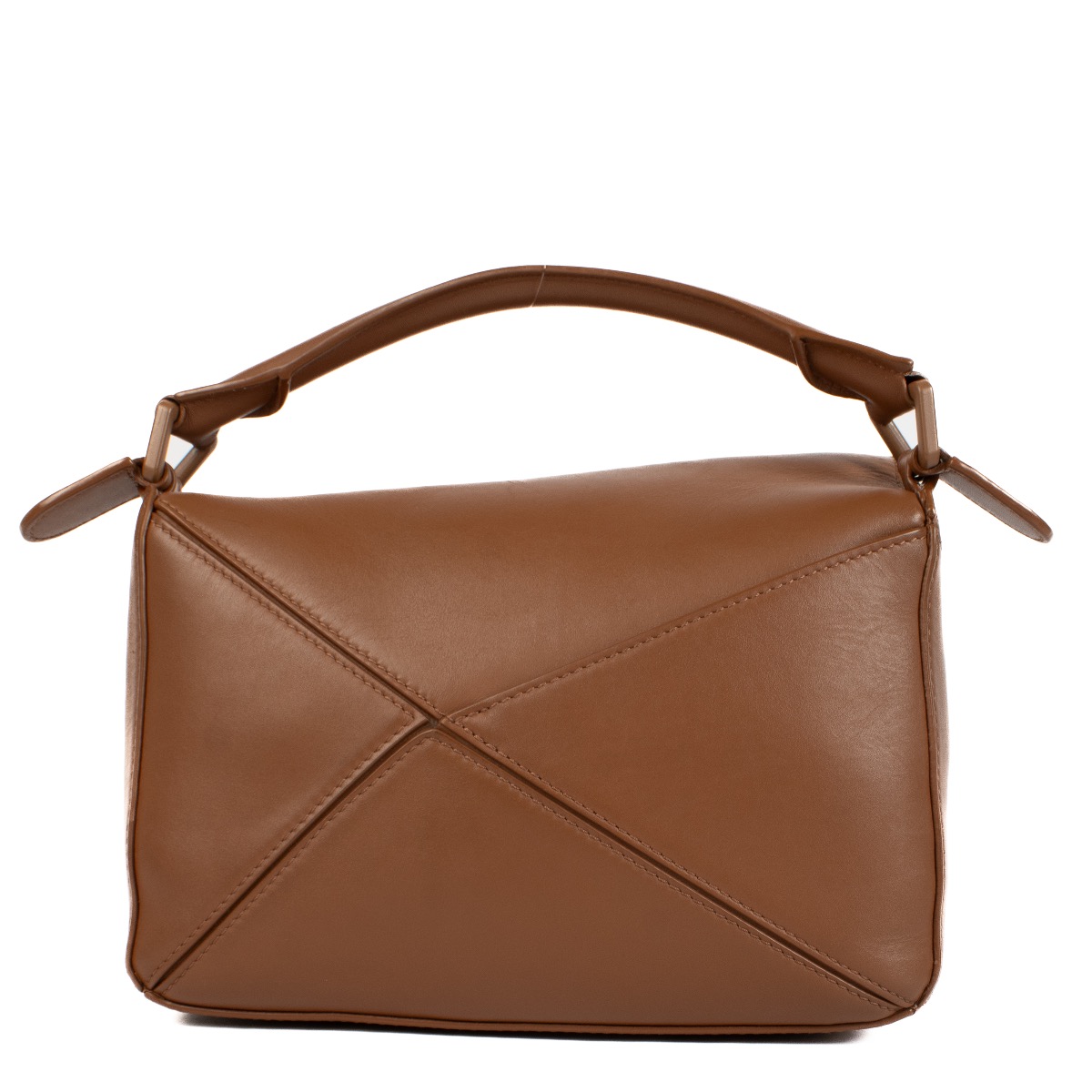 Loewe Tan Satin Calfskin Small Puzzle Bag ○ Labellov ○ Buy