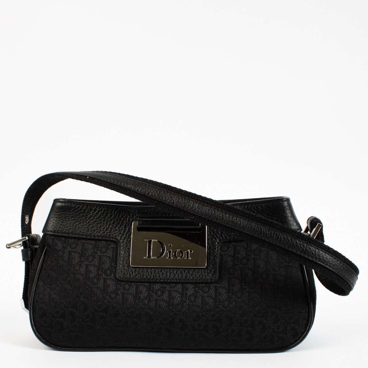 【ヴィンテージ】Rank:S☆Dior BLACK レザー バッグ 958072 Dior Black Jumbo Shoulder Bag – Treasures of NYC