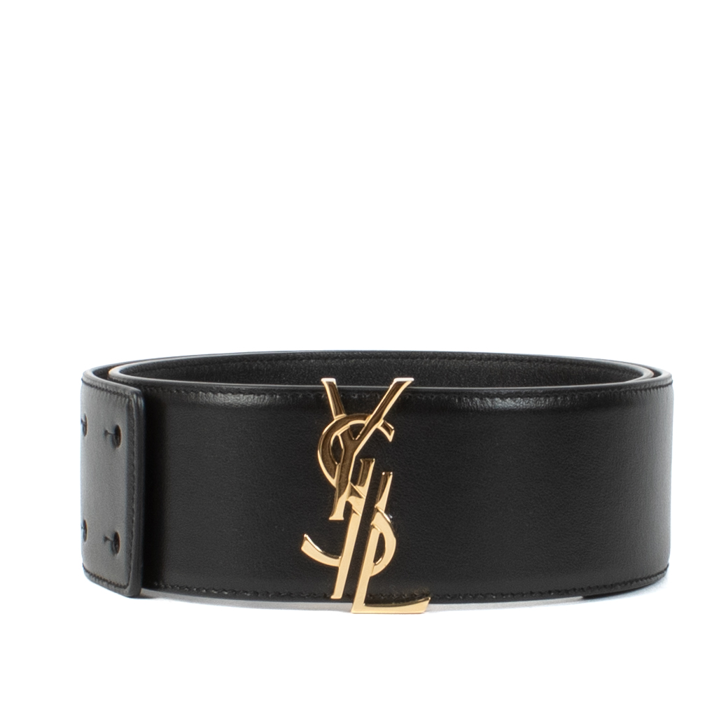 超歓迎 Saint and Buy ○ Labellov ○ 75 size - Belt Black Laurent 小物