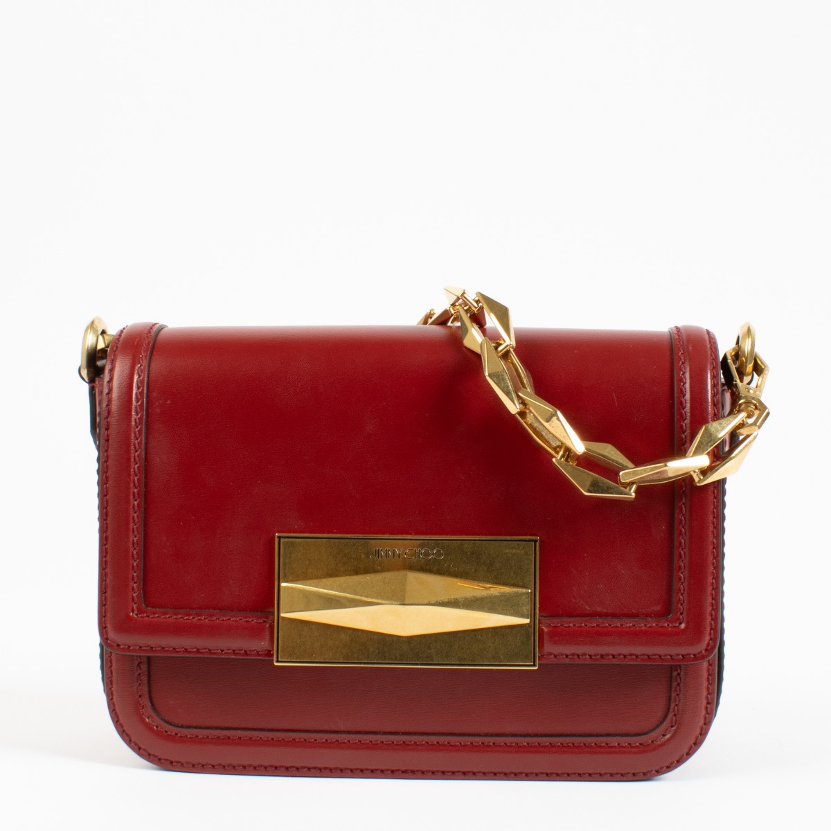 Jimmy Choo バーガンディ ショルダーバッグ Jimmy Chooバーガンディ