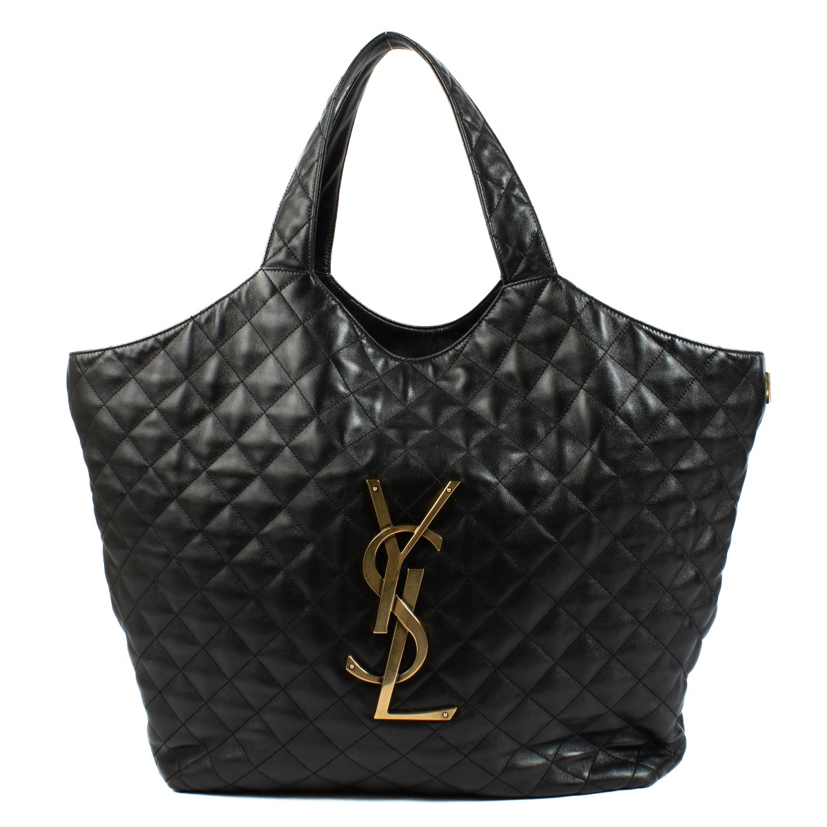 【SAINT LAURENT】ICARE マキシ ショッピング バッグ Saint Laurent Black Nappa Icare Maxi Shopping Bag