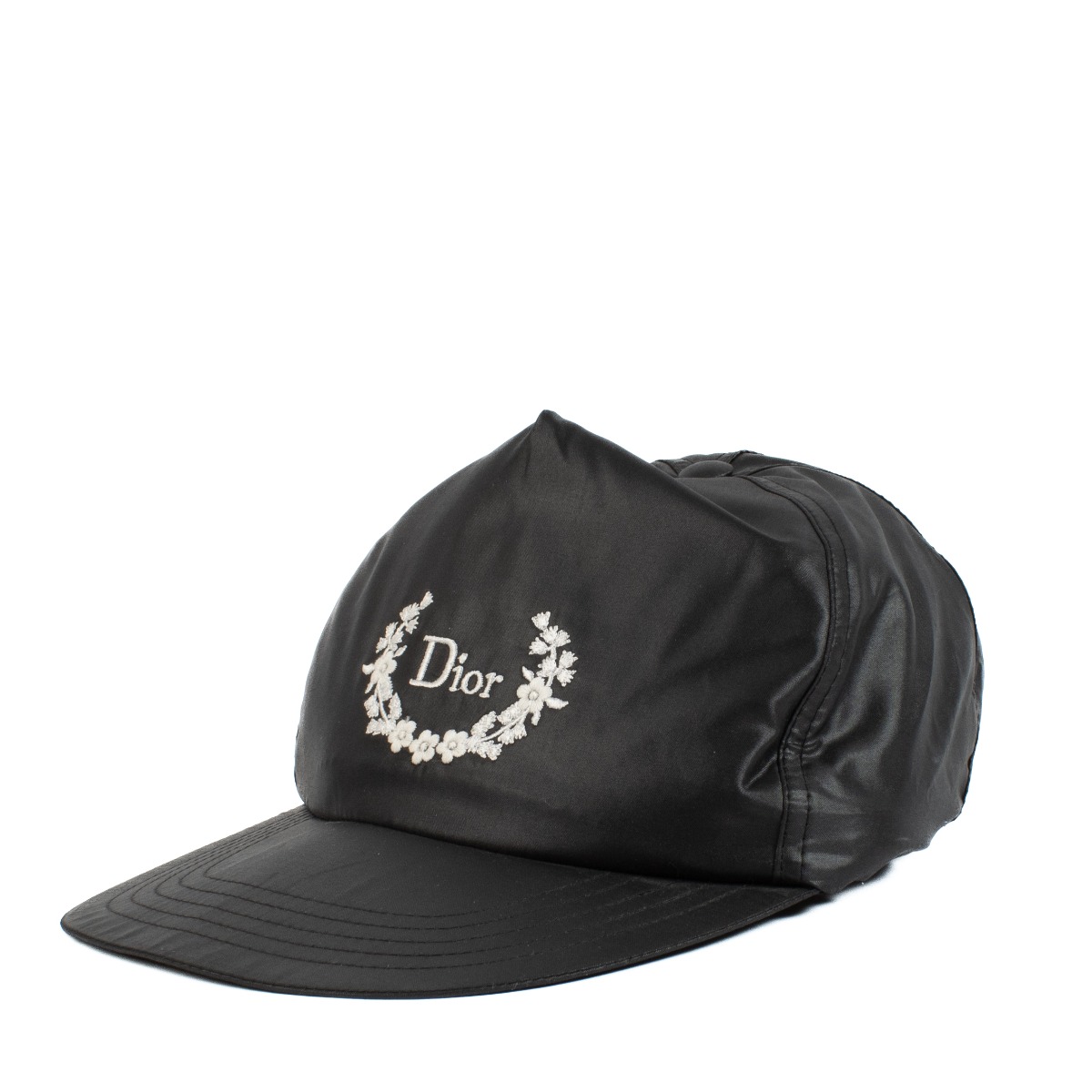 Christian Dior ブラックキャップ L Christian Dior Couture Baseball Cap Black Cotton Canvas | DIOR