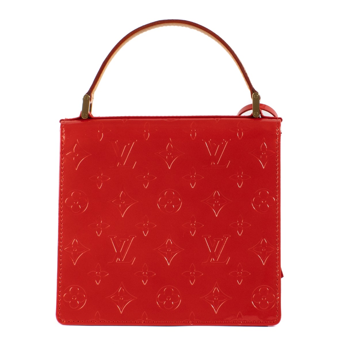 2025年新作アイテムが続々登場 Louis Vuitton Red Monogram Vernis Spring Street Bag バッグ