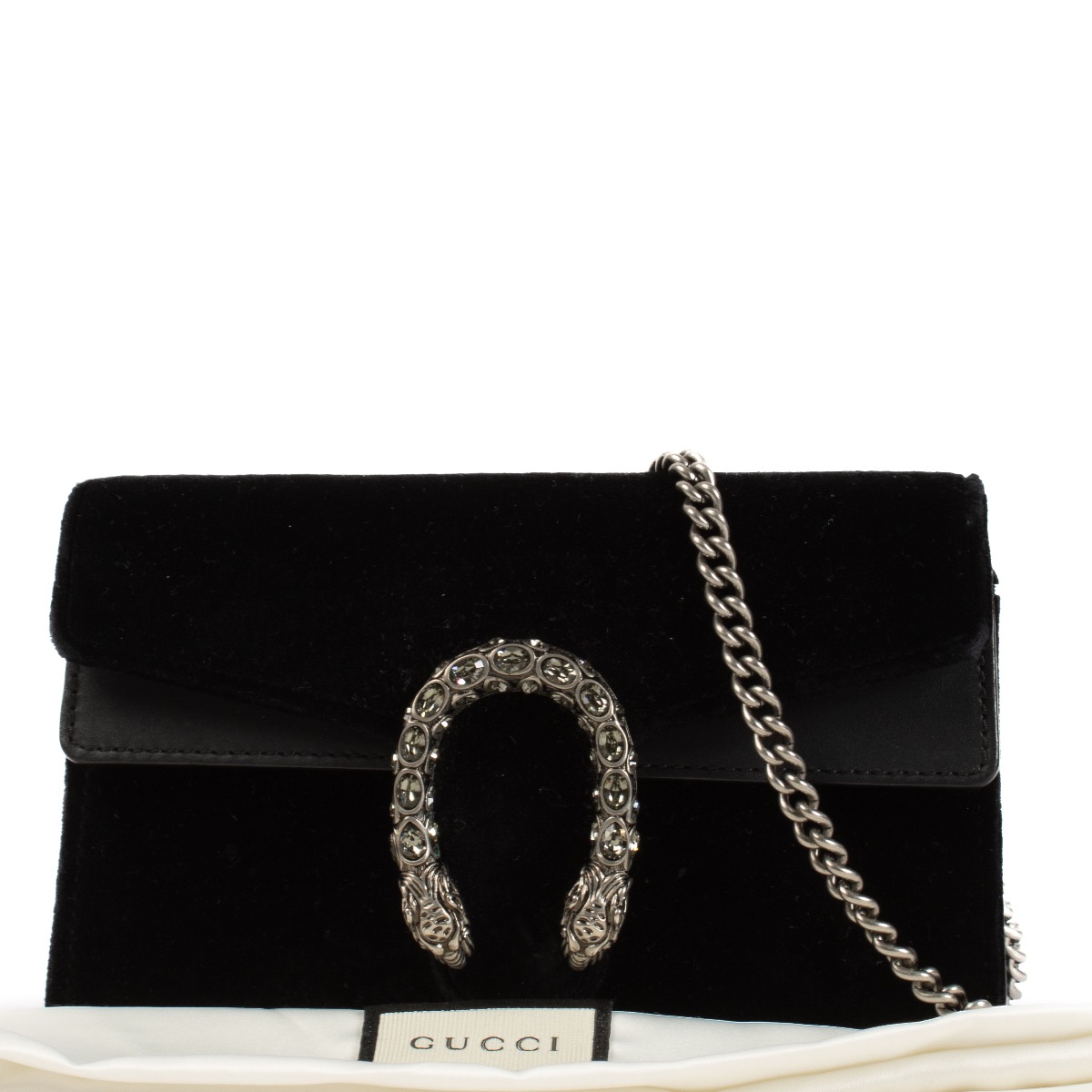 Gucci Black Velvet Super Mini Dionysus Bag Labellov Buy and Sell Authentic Luxury