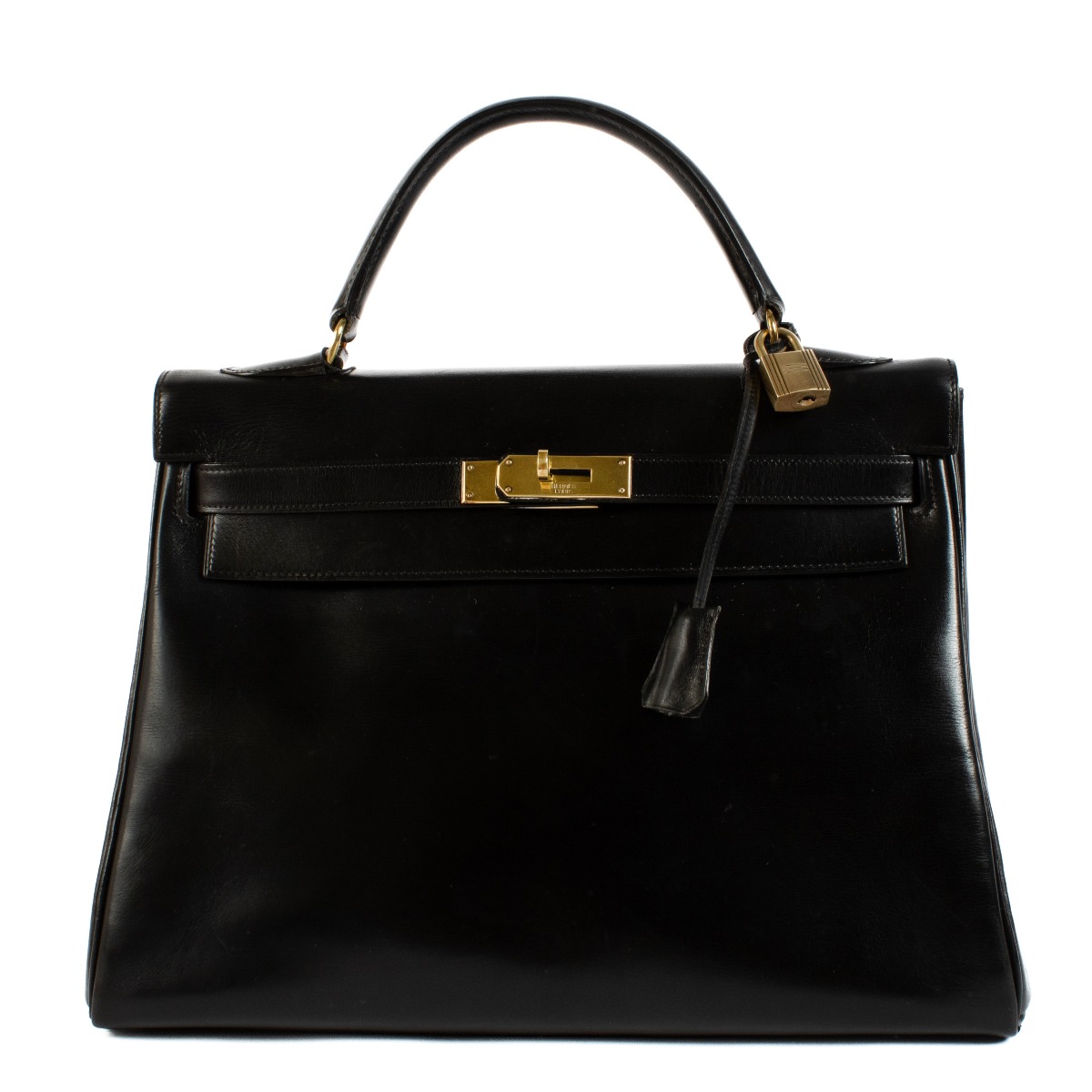 【HERMES】vintage pierce ll12133_hermes_black_leather_k
