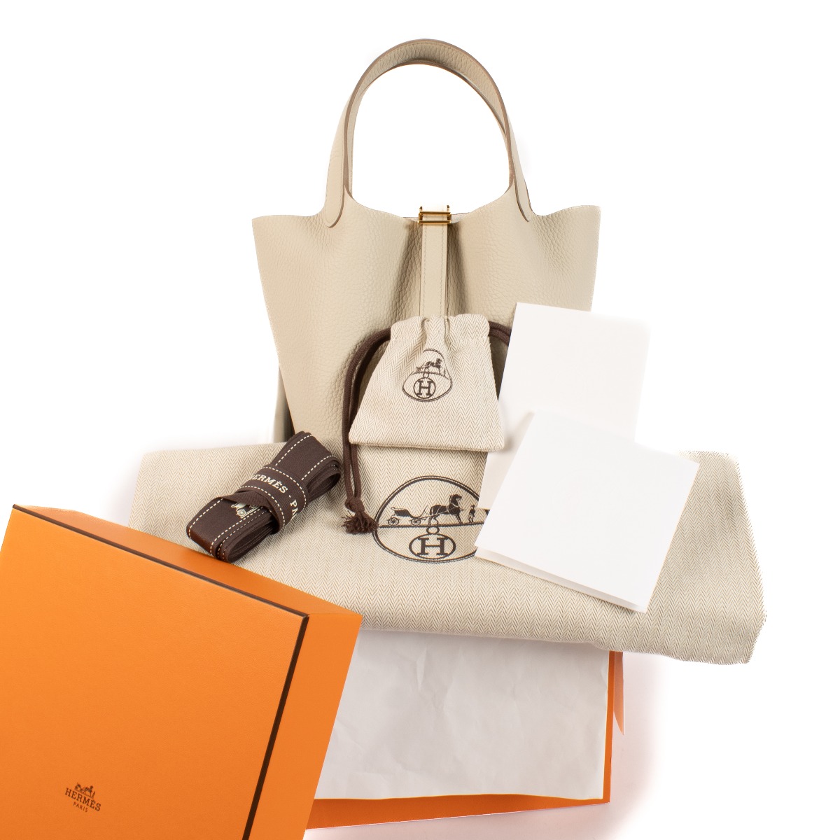 【リユース】HERMES ハンドバッグ Picotin Lock Very Good ( Rank A) HERMÈS Picotin Lock MM Bleu Zanzibar (B3