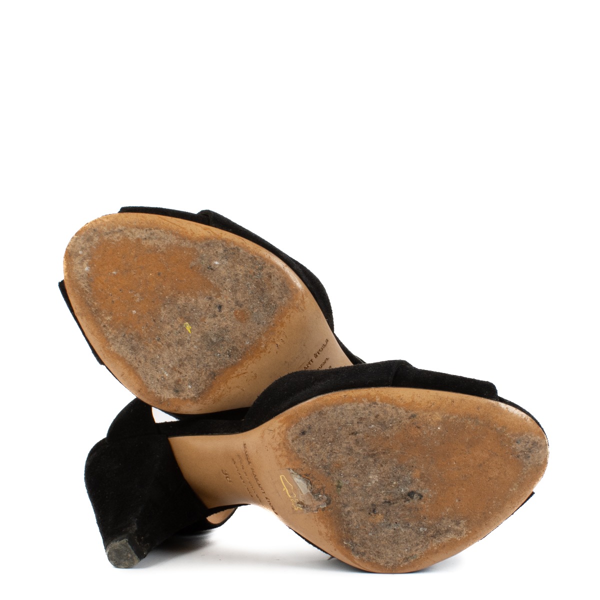 Isabel Marant Black Meegan Sandals - Size 36 ○ Labellov